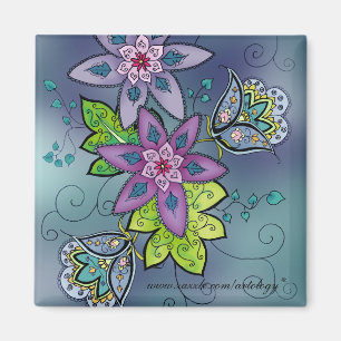 Aimant Tulps coloré (carré)