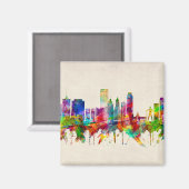 Aimant Tulsa Oklahoma Skyline (Recto/Verso)