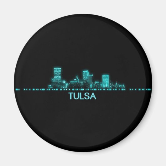 Aimant Tulsa Skyline (Devant)