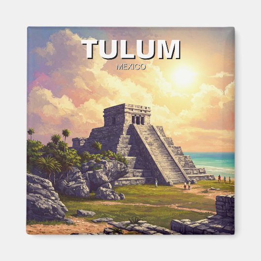 Aimant Tulum Mexico Travel (Devant)