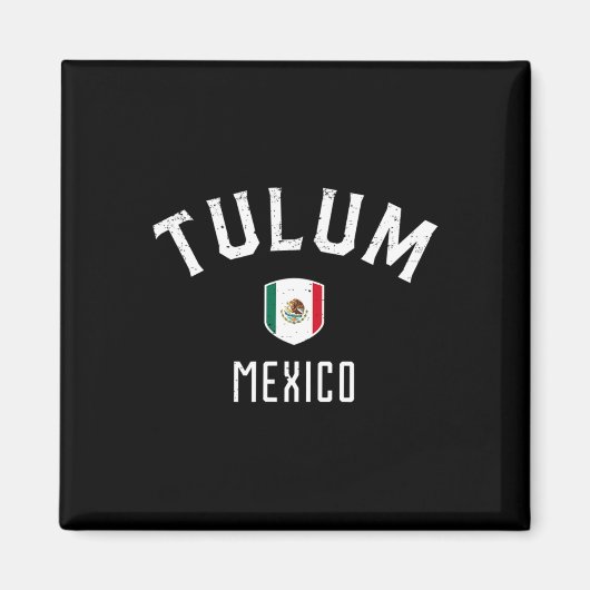 Aimant Tulum Mexique - Drapeau Mexicain Tulum Tee (Devant)