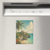 Aimant Tulum Mexique Vintage (In Situ (Lave-vaisselle))