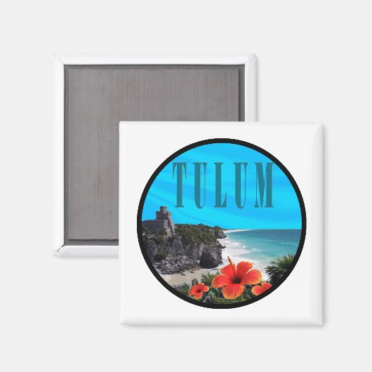 Aimant Tulum passé présent (Recto/Verso)