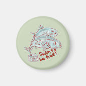 Aimant Tuner étain de poisson drôle évasion (Devant)