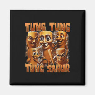 Aimant Tung Tung Sahur drôle Italien Brainrot mème B