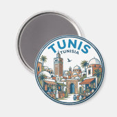 Aimant Tunis Tunisie (Recto/Verso)