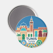 Aimant Tunis Tunisie (Recto/Verso)