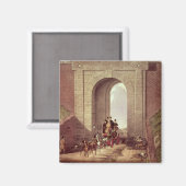 Aimant Tunnel Highgate, gravé par George Hunt, vers 1830 (Recto/Verso)