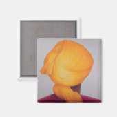 Aimant Turban gros safran (Recto/Verso)