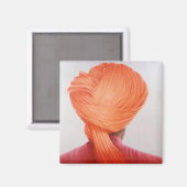 Aimant Turban safran (Recto/Verso)