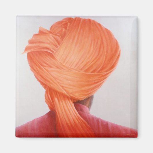 Aimant Turban safran (Devant)