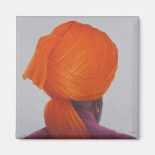 Aimant Turban safran 2014 (Devant)
