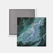 Aimant Turbulence bleue Acrylique pour l'art Abstrait (Recto/Verso)