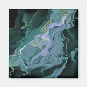 Aimant Turbulence bleue Acrylique pour l'art Abstrait (Devant)