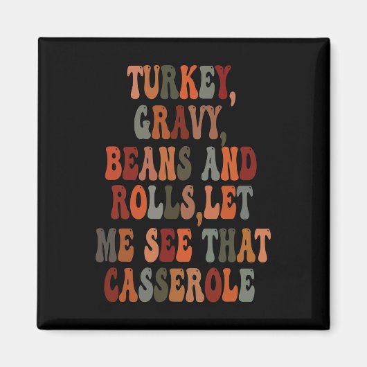 Aimant Turc Gravé Fèves Et Roulettes Laissez-Moi Voir Cet (Devant)