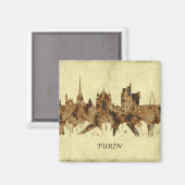 Aimant Turin Italie Cityscape (Recto/Verso)