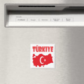 Aimant Turkey Country and Fan Design (In Situ (Lave-vaisselle))
