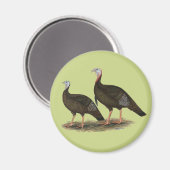 Aimant Turkeys Eastern Wild Pair (Recto/Verso)