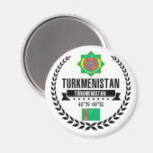 Aimant Turkménistan (Recto/Verso)