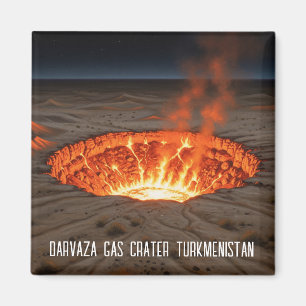 Aimant Turkménistan Darvaza Gaz Crater Voyage