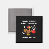 Aimant Turquie Bowling Thanksgiving Bowler Strike Spare B (Recto/Verso)