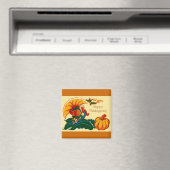 Aimant Turquie et Thanksgiving Citrouille (In Situ (Lave-vaisselle))