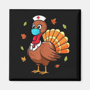 Aimant Turquie Infirmière Thanksgiving Lgrim Costume Pour