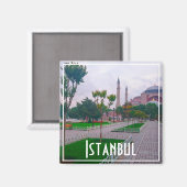 Aimant Turquie Istanbul City Architecture Sainte-Sophie (Recto/Verso)