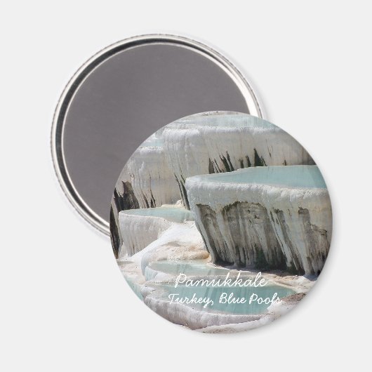 Aimant Turquie, Pamukkale, Pools romains (aimant) (Recto/Verso)