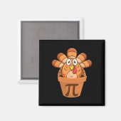 Aimant Turquie Pot Pie Funny Math Thanksgiving Turkey Pot (Recto/Verso)