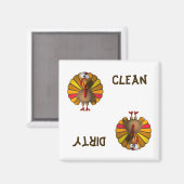 Aimant Turquie Thanksgiving Lave-vaisselle magnétique (Recto/Verso)