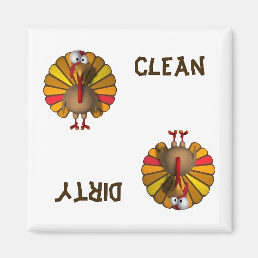 Aimant Turquie Thanksgiving Lave-vaisselle magnétique (Devant)