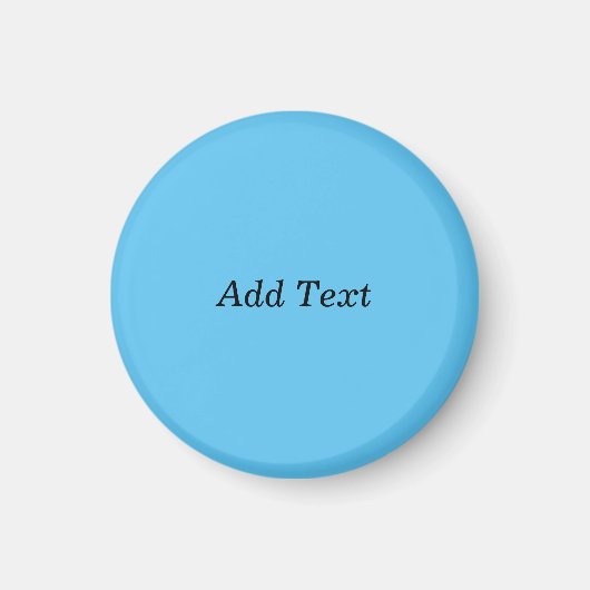 Aimant Turquoise Ajouter un Modèle personnalisé de texte (Devant)