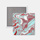 Aimant Turquoise, Bourgogne, persiennes en marbre rouge e (Recto/Verso)