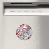 Aimant Turquoise, Bourgogne, persiennes en marbre rouge e (In Situ (Lave-vaisselle))