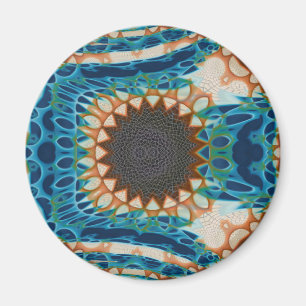 Aimant Turquoise Gold Sun Southwestern Art