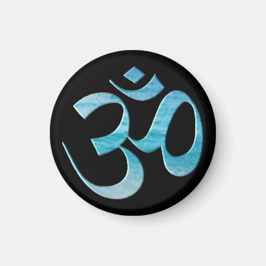 Aimant Turquoise Om (Devant)