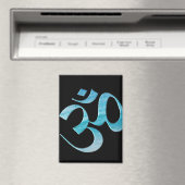 Aimant Turquoise Om  (In Situ (Lave-vaisselle))