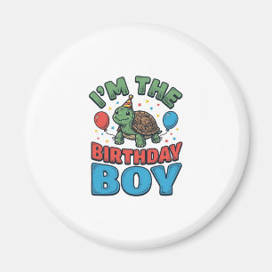 Aimant Turtle garçon d'anniversaire conception de chemise