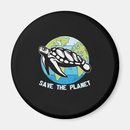 Aimant Turtle Lover | Sauvegarder La Planète (Devant)