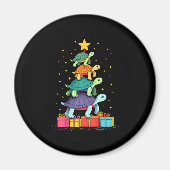 Aimant Turtle Tree Christmas Tree Adorable Turtle Christm (Devant)