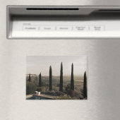 Aimant Tuscan landscape hidden behind cypresses (2024) (In Situ (Lave-vaisselle))