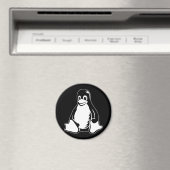 Aimant Tux Penguin - (Linux, Open Source, Copyleft, FSF) (In Situ (Lave-vaisselle))