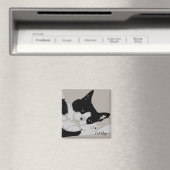 Aimant Tuxedo Cat Nap (In Situ (Lave-vaisselle))