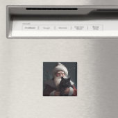 Aimant Tuxedo Chat avec Noël Festif du Père Noël (In Situ (Lave-vaisselle))