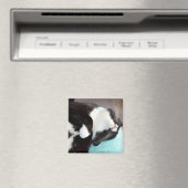 Aimant tuxedo chat chin vue kitty image (In Situ (Lave-vaisselle))