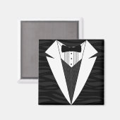Aimant Tuxedo noir/blanc (Recto/Verso)