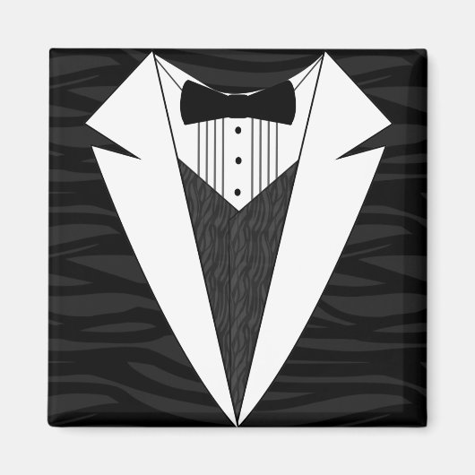 Aimant Tuxedo noir/blanc (Devant)