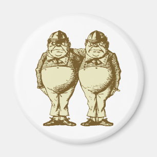 Aimant Tweedle Dee et Tweedle Dum Inked Sepia