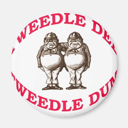 Aimant Tweedle Dee & Tweedle Dum (Devant)